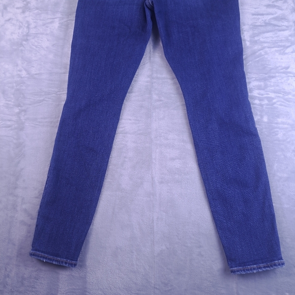 American Eagle Outfitters Blue Distressed Skinny Jeans - Picture 8 of 16